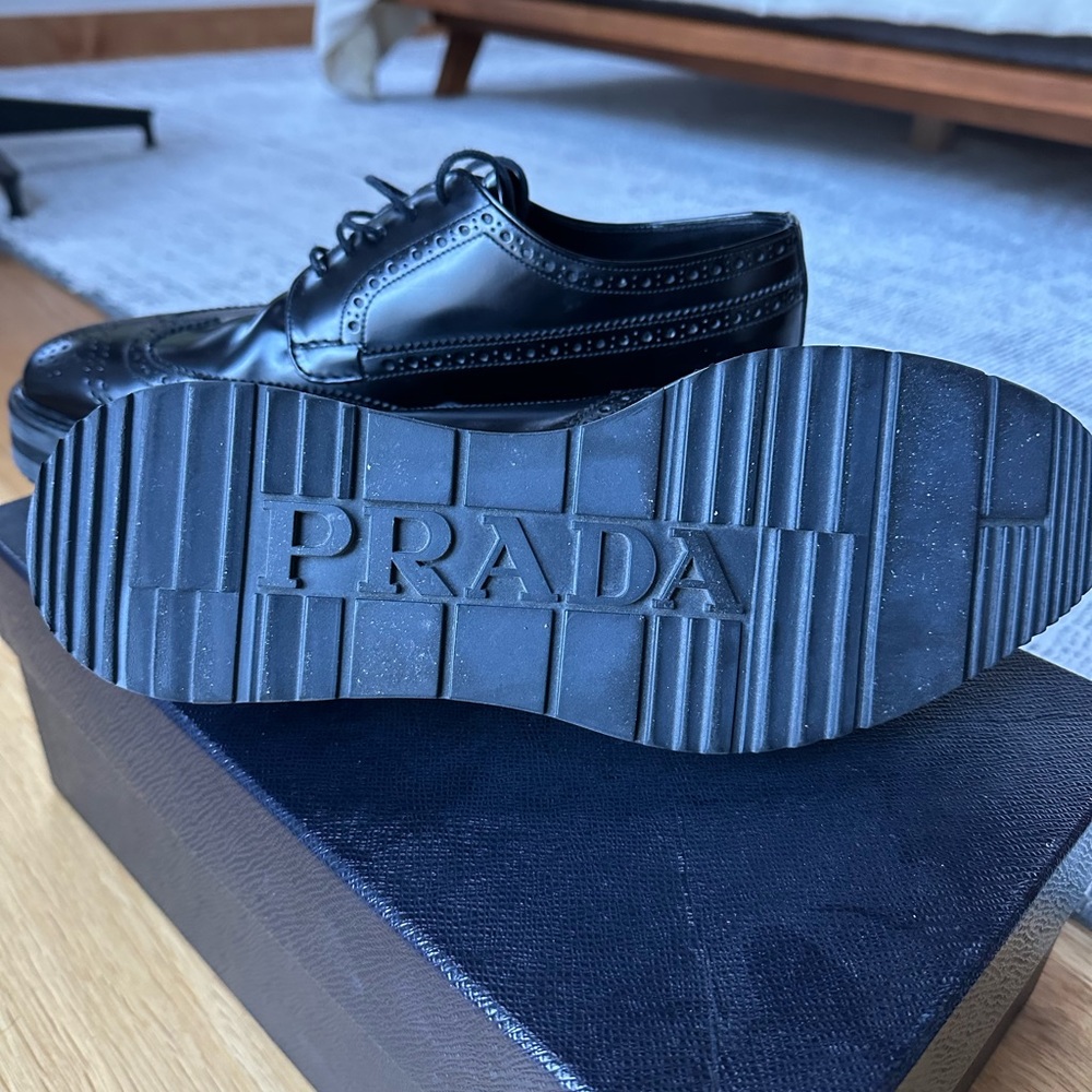 Prada spazzolato brogue